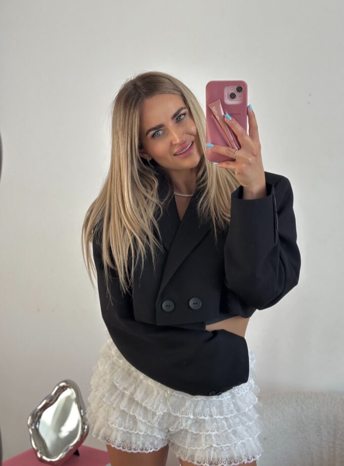 Marynarka Czarna Krótka