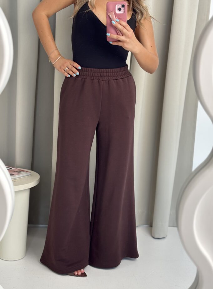 Spodnie Dresowe Czekoladowe