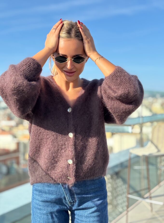 Sweterek Zapinany Czekolada