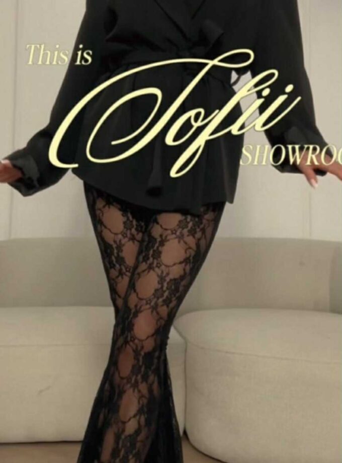 Spodnie Koronka Czarne