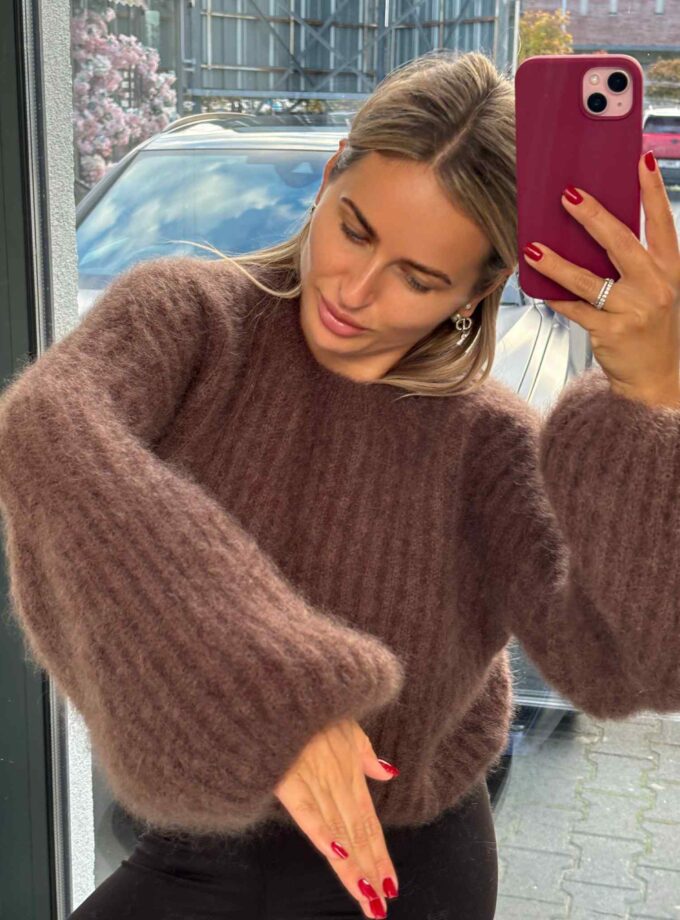 Sweter Dzwonek Czekolada