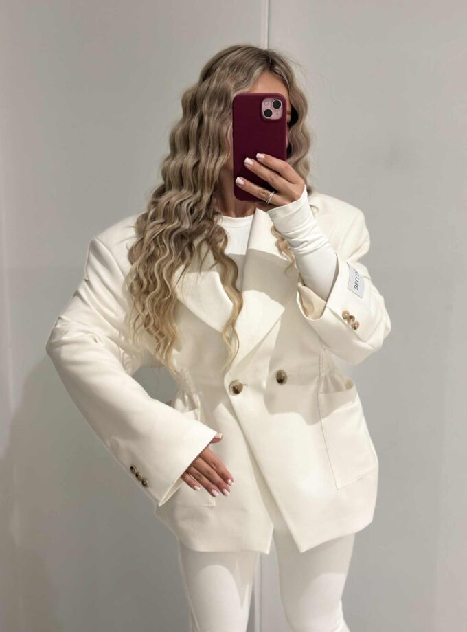 Marynarka White Taliowana