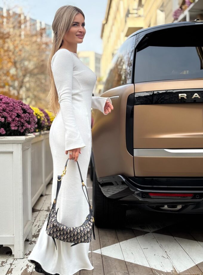 Sukienka Biała / Czarna / Czekolada