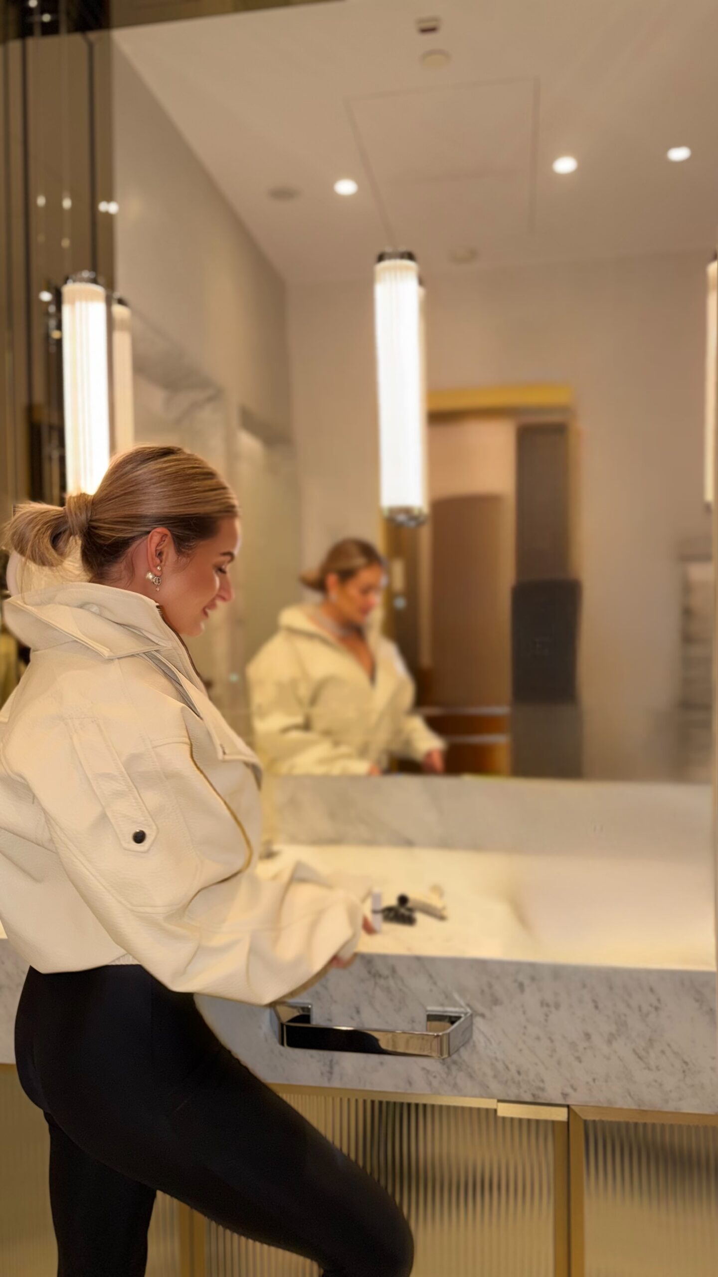 Kurtka Ramoneska Śmietanka / Czarna