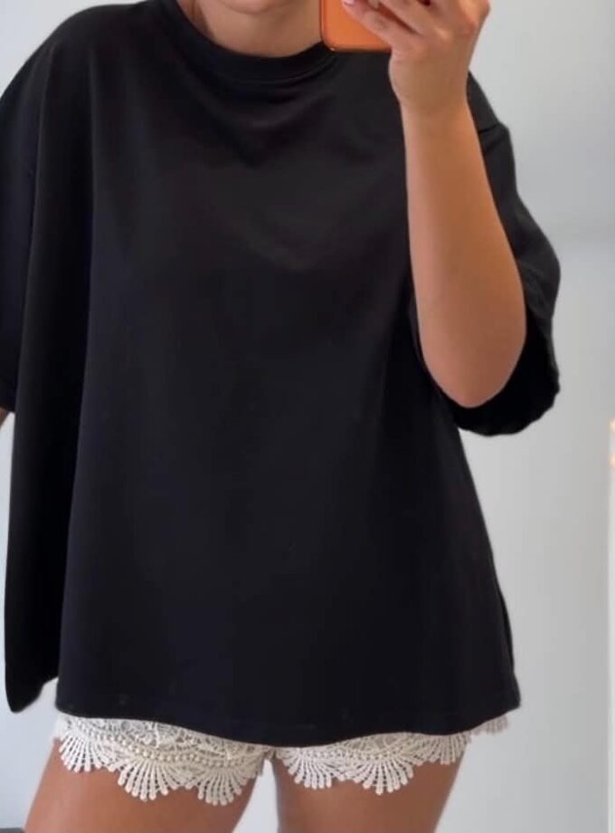 T-shirt Biały / Czarny