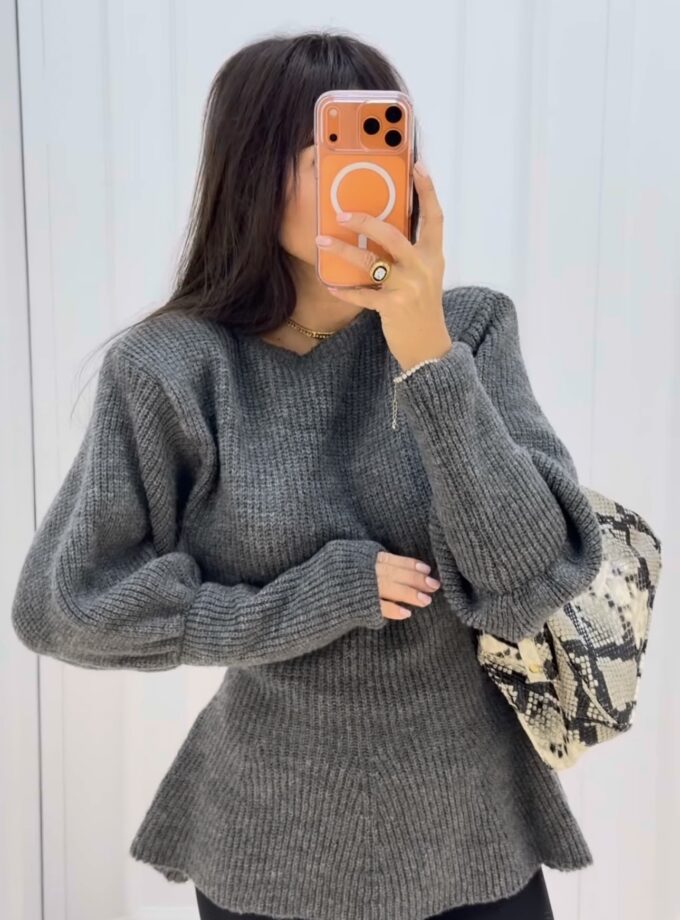 Sweter MON CHÉRI Szary / Czekoalda / Śmietanka / Beżowy