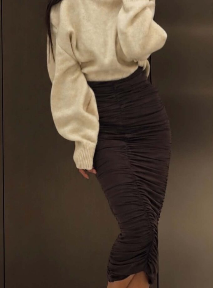 Spódnica NOA Czekolada / Czarna