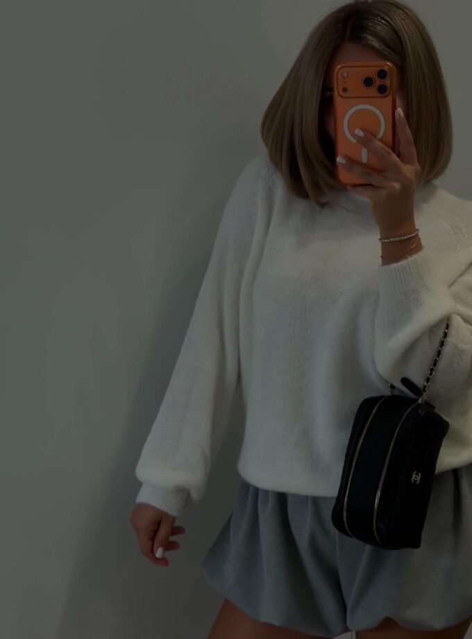Sweter BELLE Ecru / Avocado / Szary / Beż / Niebieski